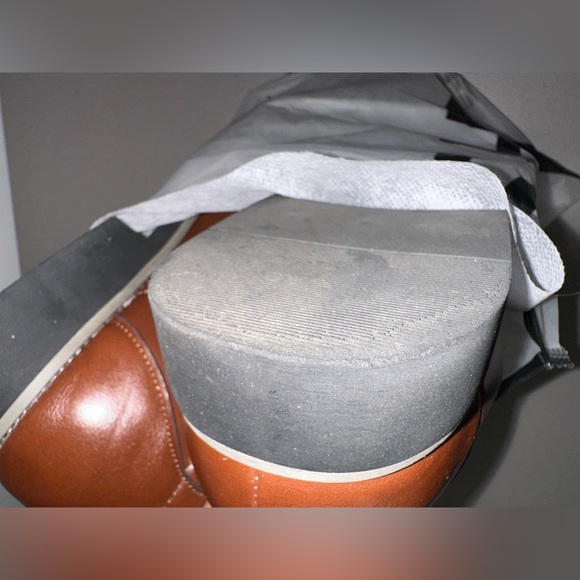 Men Pertorated Detail Lace up Front Dress Shoes Business Derby Shoes For Outdoor - Picture 14 of 16